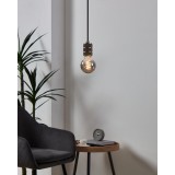 EGLO 110085 | E27 4W Eglo nagy gömb G80 LED fényforrás filament, Spiral - smoky 100lm 2000K szabályozható fényerő 360° CRI>80