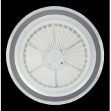 EGLO 35141 | Albufeira Eglo ventilátoros lámpa mennyezeti kerek távirányító szabályozható fényerő, állítható színhőmérséklet, időkapcsoló 3x LED 3300lm 2700 <-> 6500K fehér, opál