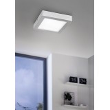 EGLO 75603 | Idun Eglo fali, mennyezeti LED panel négyzet 1x LED 1500lm 4000K ezüst, fehér