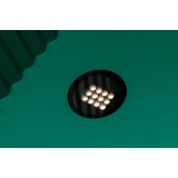 FARO 71716 | Tras Faro beépíthető lámpa Ø200mm 200x200mm 1x LED 2580lm 3000K IP67 IK10 fekete, áttetsző