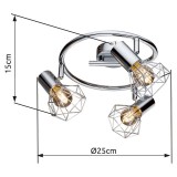 GLOBO 54802-3 | XaraG-I Globo spot lámpa elforgatható alkatrészek 3x E14 króm