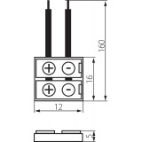 KANLUX 19032 | Kanlux forrasztásmentes betáp 8 mm - 2 - CONNECTOR 8-CP - fehér