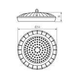 KANLUX 31405 | HB-UFO-LED Kanlux LED csarnokvilágító lámpa - HB UFO LED 100W-NW - 1x LED 10000lm 4000K IP65 fekete