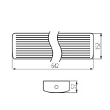 KANLUX 33894 | Meba-4LED Kanlux mennyezeti armatúra - MEBA 4LED 60 IP54 PC - téglalap T8 LED fényforráshoz tervezve, egyoldali betáplálás 2x G13 / T8 LED fehér, áttetsző