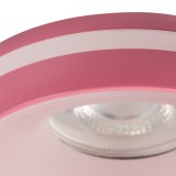 KANLUX 35297 | Eliceo Kanlux beépíthető lámpa - ELICEO DSO PK - kerek foglalat nélkül Ø96mm 1x MR16 / GU5.3 / GU10 pink, fehér