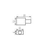 KANLUX 37238 | Kanlux végzáró alkatrész - NEON END CAP HOLE - 5 darabos szett IP65 fehér