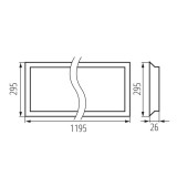 KANLUX 37266 | Blingo Kanlux álmennyezeti, mennyezeti, függeszték BACKLITE LED panel - BLINGO U E125LM 120NW - téglalap UGR <19 1x LED 5000 / 4000lm 4000K fehér