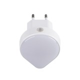 KANLUX 37396 | Ulov Kanlux éjjelifény lámpa - ULOV LED DIM WW W - fényérzékelő szenzor - alkonykapcsoló konnektorlámpa, szabályozható fényerő 1x LED 30lm 3000K fehér