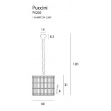 MAXLIGHT P0266 | Puccini Maxlight függeszték lámpa 11x E14 króm, átlátszó