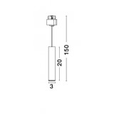 NOVA LUCE 8252030 | Buxton-Magnetic-Profile Nova Luce rendszerelem lámpa mágnes, UGR <14 1x LED 720lm 3000K matt fekete