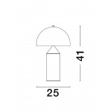 NOVA LUCE 9050162 | Bolt-NL Nova Luce asztali lámpa 41cm kapcsoló 1x E27 arany, opál