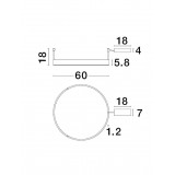 NOVA LUCE 9063600 | Motif Nova Luce mennyezeti lámpa - TRIAC kerek szabályozható fényerő 1x LED 3700lm 3000K arany, opál