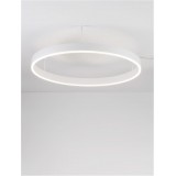 NOVA LUCE 9063605 | Motif Nova Luce mennyezeti lámpa - TRIAC kerek szabályozható fényerő 1x LED 4166lm 3000K matt fehér, opál