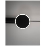 NOVA LUCE 9180660 | Magnetic-Decorative-Wall Nova Luce rendszerelem - vezetősín alkatrész mágnes matt fekete