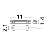 NOVA LUCE 9236107 | Magnetic-Profile Nova Luce rendszerelem - tápcsatlakozó alkatrész mágnes fekete