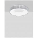 NOVA LUCE 9353834 | Rando-Thin Nova Luce mennyezeti lámpa - TRIAC kerek szabályozható fényerő 1x LED 1950lm 3000K ezüst, fehér