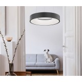 NOVA LUCE 9453431 | Rando-Thin Nova Luce függeszték lámpa - TRIAC kerek szabályozható fényerő, rövidíthető vezeték 1x LED 1950lm 3000K fekete, fehér