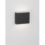 NOVA LUCE 9492640 | Dewi Nova Luce fali lámpa téglalap 1x LED 296lm 3000K IP65 antracit, átlátszó