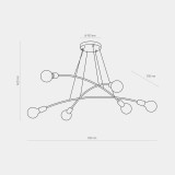 TK LIGHTING 2726 | Helix-TK Tk Lighting függeszték lámpa 6x E27 fekete