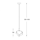 ZUMA LINE P0488-01F-F4AC | Rock-ZL Zuma Line függeszték lámpa rövidíthető vezeték 1x G9 króm, átlátszó