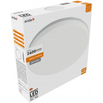 AVIDE ABBHL-18-24W-NW-URA | Uranus Avide mennyezeti lámpa 1x LED 2400lm 4000K IP54 fehér