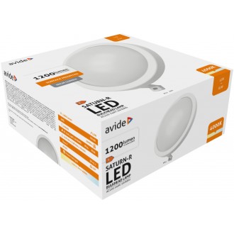 AVIDE ABBHL-R-12W-NW-SAT | Saturn Avide mennyezeti lámpa 1x LED 1200lm 4000K IP54 fehér