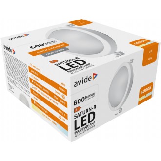 AVIDE ABBHL-R-6W-NW-SAT | Saturn Avide mennyezeti lámpa 1x LED 600lm 4000K IP54 fehér