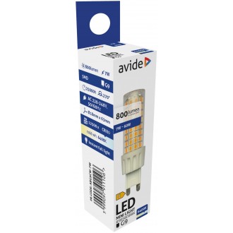 AVIDE ABG9CW-7W | G9 7W Avide LED fényforrás lámpa 800lm 6400K 220°