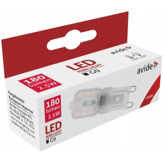 AVIDE ABG9WW-2.5W-B | G9 2,5W Avide LED fényforrás lámpa 180lm 3000K 160°