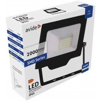 AVIDE ABLRFLCW-20W | AV-Flood-Slim Avide fényvető reflektor lámpa 1x LED 2000lm 6400K IP65 fekete