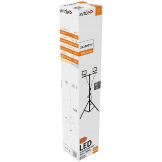 AVIDE ABLRFLNW-20W-TRIPOD-D | AV-Flood-Slim Avide hordozható fényvető/reflektor lámpa - tripod vezetékkel, villásdugóval elátott 1x LED 4000lm 4000K IP65