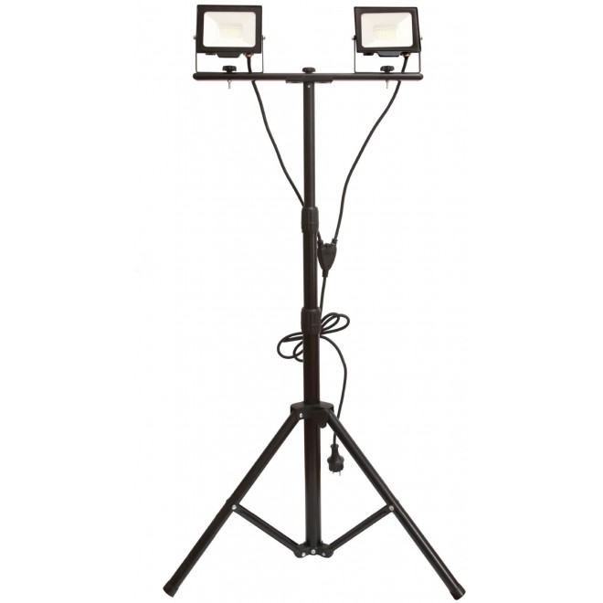 AVIDE ABLRFLNW-20W-TRIPOD-D | AV-Flood-Slim Avide hordozható fényvető/reflektor lámpa - tripod vezetékkel, villásdugóval elátott 1x LED 4000lm 4000K IP65