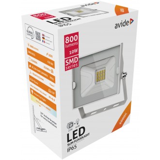 AVIDE ABSSFLNW-10W-W | AV-Flood-Slim Avide fényvető reflektor lámpa 1x LED 800lm 4000K IP65 fehér