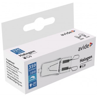 AVIDE AHG9WW-28W-B | G9 28W Avide halogén izzó lámpa 350lm 3000K 360°