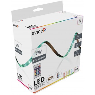 AVIDE ALBLBED12V-SEN-RGB | AV-LS-Bed Avide LED szalag lámpa mozgásérzékelő 1x LED RGBK IP65