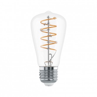 EGLO 110307 | E27 7,3W -> 60W Eglo Edison ST48 LED fényforrás filament, Spiral 806lm 2700K 360° CRI>80