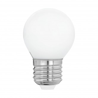 EGLO 11605 | E27 4W -> 40W Eglo kis gömb G45 LED fényforrás filament, milky 470lm 2700K 360° CRI>80