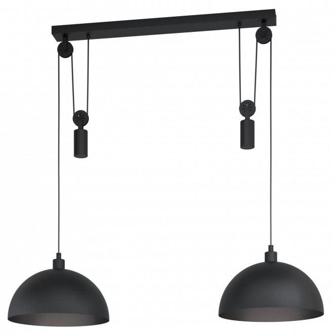 EGLO 43436 fekete - - Függesztékek | lámpa E27 | Lámpa függeszték magasság csillár, 2x ellensúlyos, Lámpa, rendelés - Winkworth-1 világítástechnika Eglo Fénypost állítható