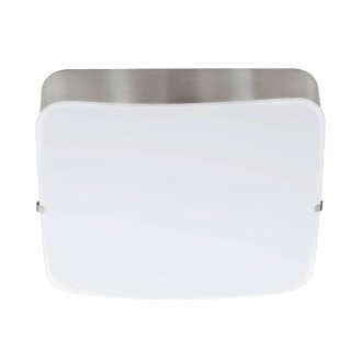 EGLO 95967 | Cupella-1 Eglo fali, mennyezeti lámpa négyzet 1x LED 950lm 3000K matt nikkel, fehér