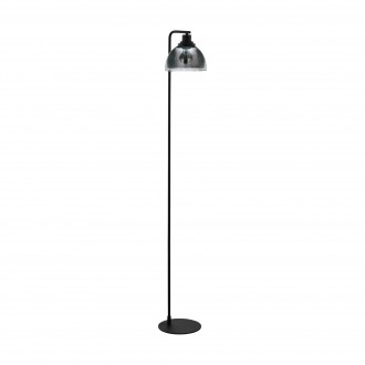 EGLO 98387 | Beleser Eglo álló lámpa 105cm taposókapcsoló 1x E27 fekete, áttetsző fekete