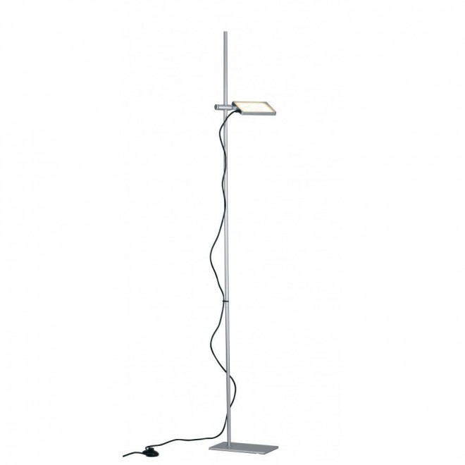 FANEUROPE LED-BOOK-PT-GR | Book-FE Faneurope álló lámpa Luce Ambiente Design 182cm taposókapcsoló elforgatható alkatrészek 1x LED 1300lm 3200K ezüst, króm, opál