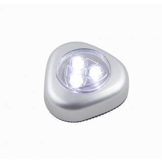 GLOBO 31909 | Flashlight Globo éjjelifény lámpa kapcsoló elemes/akkus 3x LED 20lm ezüst