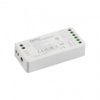 KANLUX 22147 | Kanlux vezérlő MONO/CCT LED DIM RF max 10A - 12/24V DC 30m - CTRL 12/24V MONO/CCT - téglalap szabályozható fényerő, állítható színhőmérséklet fehér