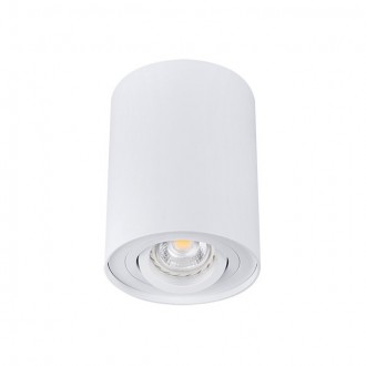 KANLUX 22551 | Bord Kanlux mennyezeti lámpa - BORD DLP-50-W - henger elforgatható fényforrás 1x GU10 fehér