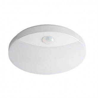 KANLUX 26520 | Sanso Kanlux fali, mennyezeti lámpa - SANSO LED 15W-NW-SE - kerek mozgásérzékelő 1x LED 1250lm 4000K IP44 fehér