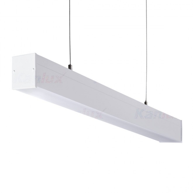 KANLUX 27413 | Alin-4LED Kanlux függeszték 1200mm lámpa - MATT - ALIN 4LED 1X120-W - téglatest T8 LED fényforráshoz tervezve 1x G13 / T8 LED fehér