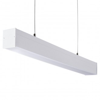 KANLUX 27422 | Alin-4LED Kanlux függeszték 1500mm lámpa - MATT - ALIN 4LED 1X150-W - téglatest T8 LED fényforráshoz tervezve 1x G13 / T8 LED fehér