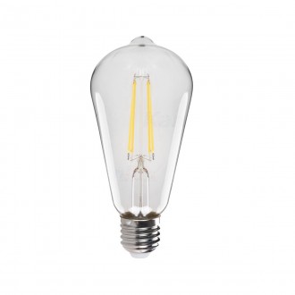 KANLUX 33513 | E27 7W -> 55W Kanlux Edison ST64 LED fényforrás filament - XLED ST64C 7W-NW - 725lm 4000K 320° CRI>80