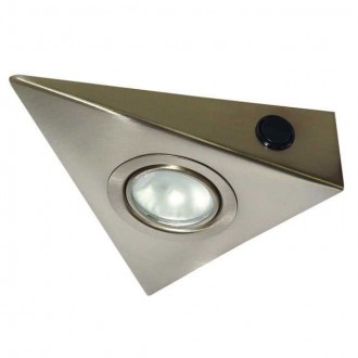 KANLUX 4386 | Zepo Kanlux pultmegvilágító lámpa - LFD-T02/S-C/M - háromszög kapcsoló 1x G4 matt króm