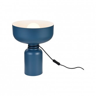 KLAUSEN 108034 | UNIQUE Abel Klausen asztali lámpa 35cm vezeték kapcsoló 1x E27 kék